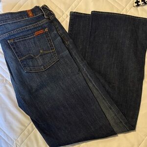 Vintage boot cut button fly 7 jeans